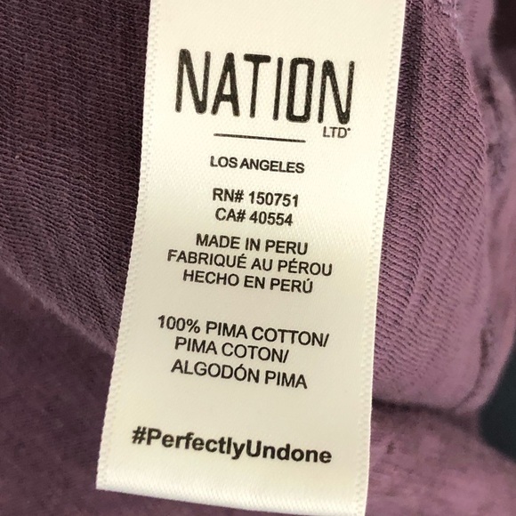 Nation, LTD, purple, smart, puff sleeve top - Picture 6 of 8